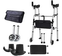 Andadores para personas mayores, andador vertical plegable, andador con ruedas ligero, andador de brazo de apoyo, pasamanos para ancianos, ayuda para caminar, personas discapacitadas, muletas de