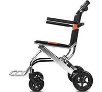 Andadores para personas mayores, andador vertical plegable, andador ligero con ruedas, silla de ruedas portátil plegada manualmente, con freno de mano, carrito simple para ancianos fiable