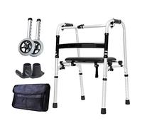 Andadores para personas mayores, andadores ligeros para personas mayores, andador con ruedas para ancianos, ajustable, ayuda a discapacitados, andadores que ahorran espacio, B Star of Light