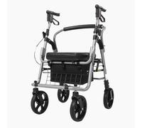 Andadores para Personas Mayores con 4 Ruedas,andador para exteriores,Andador para adultos,Caminador Andador Aluminio con Ruedas,altura ajustable black