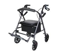 Andadores para personas mayores con asiento Andador plegable para discapacitados Reposabrazos Soporte auxiliar para caminar Ayuda para discapacitados Andadores,A