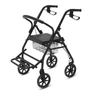 Andadores para personas mayores con asiento Andadores ligeros para personas mayores Andador plegable con ruedas Andadores de ayuda para caminar asistidos para personas mayores con asiento con cesta,B