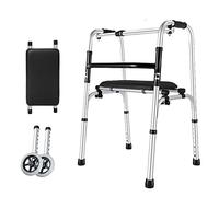 Andadores para personas mayores con asiento, plegables, ligeros, para personas mayores, ayudas con discapacidad, caminantes de interior, para personas mayores, marco de caminata, estrella B de luz