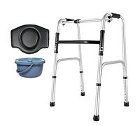 Andadores para personas mayores con asiento, plegables, ligeros, para personas mayores, ayudas con discapacidad, caminantes de interior, para personas mayores, marco de caminata, estrella C de luz