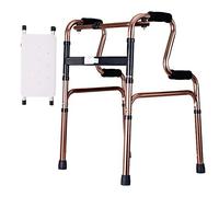 Andadores para personas mayores, ligeros y plegables para personas altas, asistencia de escalón de altura ajustable para interiores y exteriores, marrón, carga de 190 kg, ayuda de movilidad duradera,