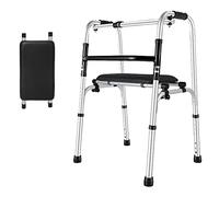 Andadores para personas mayores, marco de movilidad plegable ligero para ancianos, andador con ruedas para ancianos, ayuda para discapacitados ajustable, caminante vertical para personas mayores,