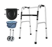 Andadores para personas mayores, marco de movilidad plegable ligero para ancianos, andador con ruedas para ancianos, ayuda para discapacitados, caminantes verticales, J Star of Light