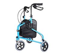 Andadores para personas mayores, marco para caminar, andador de 3 ruedas para personas mayores, andador plegable de altura ajustable, carrito de compras para ancianos con andador de freno, andador