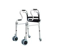 Andadores para Personas Mayores Marco para Caminar, Andador para Ancianos Discapacitados Marco para Caminar Rueda de Aluminio Andador Bastón Antideslizante con Hospital, Andador para Ahorro de Espacio