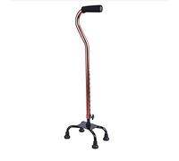 Andadores para personas mayores, muletas de cuatro patas, aleación de aluminio de bronce, antideslizante, bastón de andar, andador rodante, ayuda de movilidad duradera, interesante y poderosamente