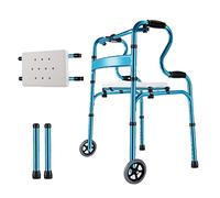 Andadores para personas mayores, plegables, ligeros, para personas mayores con asiento para discapacidades, andadores de interior, marco de caminata para personas mayores, estrella C de luz