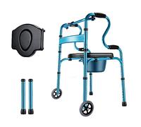 Andadores para personas mayores, plegables, ligeros, para personas mayores con asiento para discapacidades, andadores de interior, marco de caminata para personas mayores, estrella G de luz