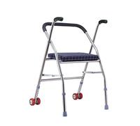 Andadores para personas mayores plegables y livianos con ruedas y manija ajustable en el asiento, apoyabrazos ajustable para personas mayores con discapacidad,a (A)