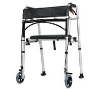 Andadores plegables con ruedas de aluminio for personas mayores y adultos, rehabilitación de pie, altura ajustable(Color3)