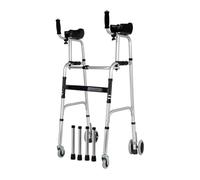 Andadores plegables ligeros for adultos mayores con ruedas, andador 4 en 1 con asistencia for estar de pie y altura ajustable rehabilitación ayudas