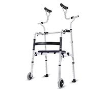 Andadores plegables ligeros para personas mayores, soporte axilar, asistente de discapacidad, andadores de interior, para personas mayores, marco de caminata, estrella B de luz