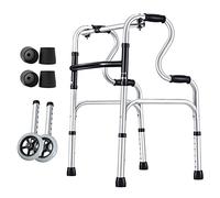 Andadores plegables para personas mayores, ligeros, ajustables, altura estándar, ayuda para personas con discapacidad, personas mayores y discapacitados, estrella B de luz