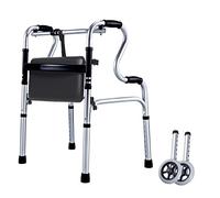 Andadores plegables para personas mayores, ligeros, ajustables, altura estándar, ayuda para personas con discapacidad, personas mayores y discapacitados, estrella de luz F