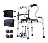 Andadores plegables para personas mayores, ligeros, ajustables, altura estándar, ayuda para personas con discapacidad, personas mayores y discapacitados, estrella de luz F