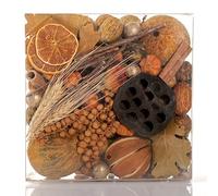 ANDALUCA Jarrón decorativo y relleno de cuenco con fragancia de cosecha de otoño, para decoración del hogar (cosecha de otoño)