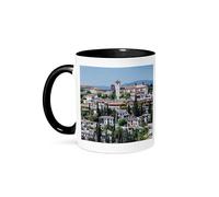 Andalucía, España. Granada. Vista Panorámica De Una Ciudad Española. Mug Con Asa Tazas De Desayuno Divertido Tazas De Cerámica Para Oficina Bebidas Frías Y Calientes Hogar 330Ml