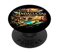 Andalucía Orgullo del Sur Diseño Tradicional PopSockets PopGrip Adhesivo