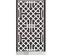 ANDALUCIART | Celosía Decorativa PVC 100 x 200 cm - 10 mm | Celosía Árabe | Separador Ambientes PVC, Panel Decorativo Pared Fachada, Valla Jardín, Biombo Comedor Cocina Cabecero Cama Cuadro