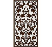 ANDALUCIART | Celosía Decorativa PVC 100 x 200 cm - 5 mm + Marco | Celosía Árabe | Separador Ambientes, Panel Decorativo Pared Fachada, Valla Jardín, Biombo Comedor Cocina Cabecero Cama