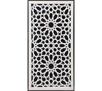ANDALUCIART | Celosía Decorativa PVC 120 x 60 cm - 10 mm | Celosía Árabe | Separador Ambientes, Celosía Blanca, Cuadro Mandala Salón, Panel Cocina, Cabecero Cama, Biombo Comedor