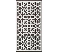 ANDALUCIART | Celosía Decorativa PVC 120 x 60 cm - 5 mm | Celosía Árabe | Separador Ambientes, Celosía Blanca Jardín, Cuadro Mandala Salón, Panel Cocina, Cabecero Cama, Biombo Comedor