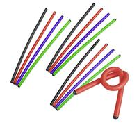 Andalus Gear - Bridas de goma, amarillas, 17 pulgadas de largo, reutilizable, soporta hasta 110 libras (paquete de 12 colores surtidos)