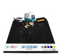 Andalus Jumbo Cat Litter Mat Pack of 1-Mat de caja de arena para gatos impermeable y fcil de limpiar para gatos para negro ms eficiente que atrapan