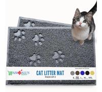Andalus Medium Cat Litter Mat Pack of 2-Mat de caja de arena para gatos impermeable y fcil de limpiar para gatos para grises de tojas de mascotas ad