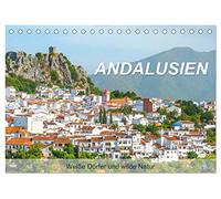 Andalusien - Weiße Dörfer und wilde Natur (Tischkalender 2026 DIN A5 quer), CALVENDO Monatskalender: Andalusische Dörfer und beeindruckende Landschaften der südlichsten Region Spaniens