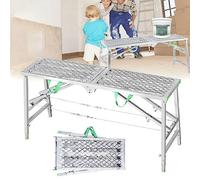 andamio, Andamio multiusos de 200 cm con altura ajustable for limpieza techos, pintura y mejoras del hogar