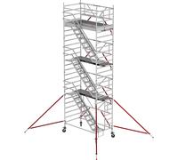 Andamio con escalera RS TOWER 53 ancho Altrex, plataforma de madera, longitud 2,45 m