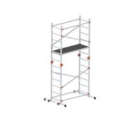Andamio de aluminio gierre altura de trabajo: hasta 3.99 m, altura máxima de la plataforma: 1.9 m, anchura de la plataforma: 1.36 m, carga máxima de la plataforma hasta 150 kg
