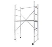 Hailo 9473-311 - Andamio de aluminio Hobby 3 (altura máxima de trabajo 3 m), gris