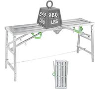 Andamio de Aluminio Multiusos con Plataforma de Trabajo Ajustable de 180 cm de Altura. Móvil y versátil para Diversos proyectos. Robusto y Seguro para Trabajar en Altura.