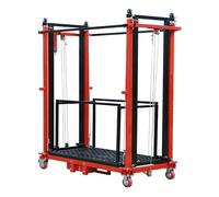 Andamio eléctrico con control remoto, escalera de construcción plegable, carga máxima de 400 kg