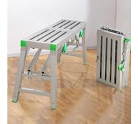 Andamio Plegable, andamio portátil de Alta Resistencia, Plataforma de Trabajo Ajustable, Banco de Yeso de 120 x 30 cm, Banco de Trabajo versátil para Reparaciones del hogar, jardinería, Deco