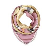 ANDANTINO Bufanda de seda de morera 100% pura de 35 pulgadas, pañuelo cuadrado grande y ligero, envoltura para el cabello para mujer, empaquetado de regalo, Rosa (Dusky Pink), Large