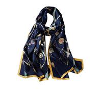 ANDANTINO - Bufanda larga de 100% seda de morera para mujer, chal grandes para la cabeza y el cuello, envoltura alargada para el cabello con paquete de regalo, Large