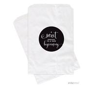 Andaz Press - Bolsas de regalo para fiestas, un final dulce para un nuevo comienzo ABCD , Negro, 1