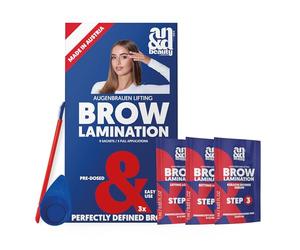 ANDBeauty Brow Lamination Kit - Juego de lifting de cejas para el hogar - 3 aplicaciones, sobres pre-porciones - Resultados profesionales de larga duración hasta 4 semanas - Fabricado en Austria