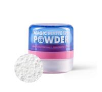 ANDBeauty SPF Polvo mágico mate transparente SPF 30, polvo de fijación mate sin velo blanco, reduce el brillo, ajuste de maquillaje, para viajes, 10 g