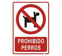 Andchi 2pcs señal de prohibición de perros no dog access señal de advertencia para oficina hotel restaurante etc 18x25cm, talla única