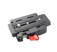 Ander - Oplasma de Disparo rápido para cámara trípode Clip de Disparo rápido Adaptador con Placa de Disparo rápido Compatible inversa Cabezal Manfrotto 501 500Ah 701HDV 503HDV Q5 (# 1)