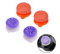 ANDERK Joystick PS5 Thumbstick Caps Accesorios de controlador de juego, Accesorios Esenciales para el Juego mando Controlador PS5, Naranja y Morado