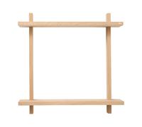 Andersen Furniture Estante de pared Treat doble Roble. 50×12×50 cm